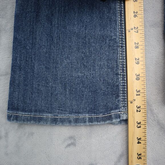 ZCO Pants Womens 9R Blue Denim Mid Rise Flat Front Bootcut Pockets Jeans - Picture 5 of 16